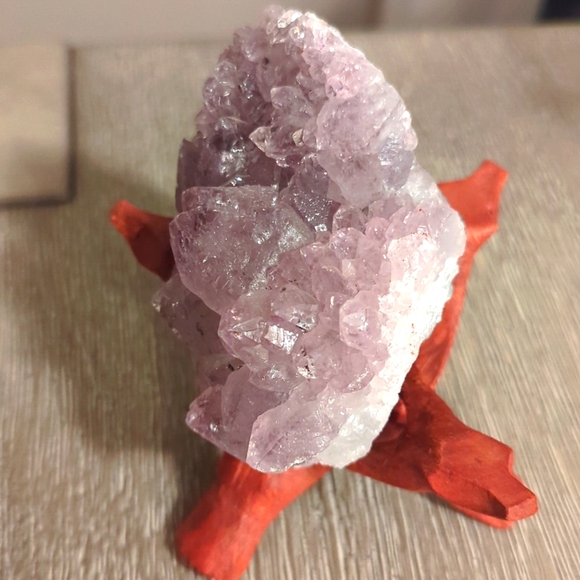 Natural Amethyst Cluster with Stand - Picture 4 of 10